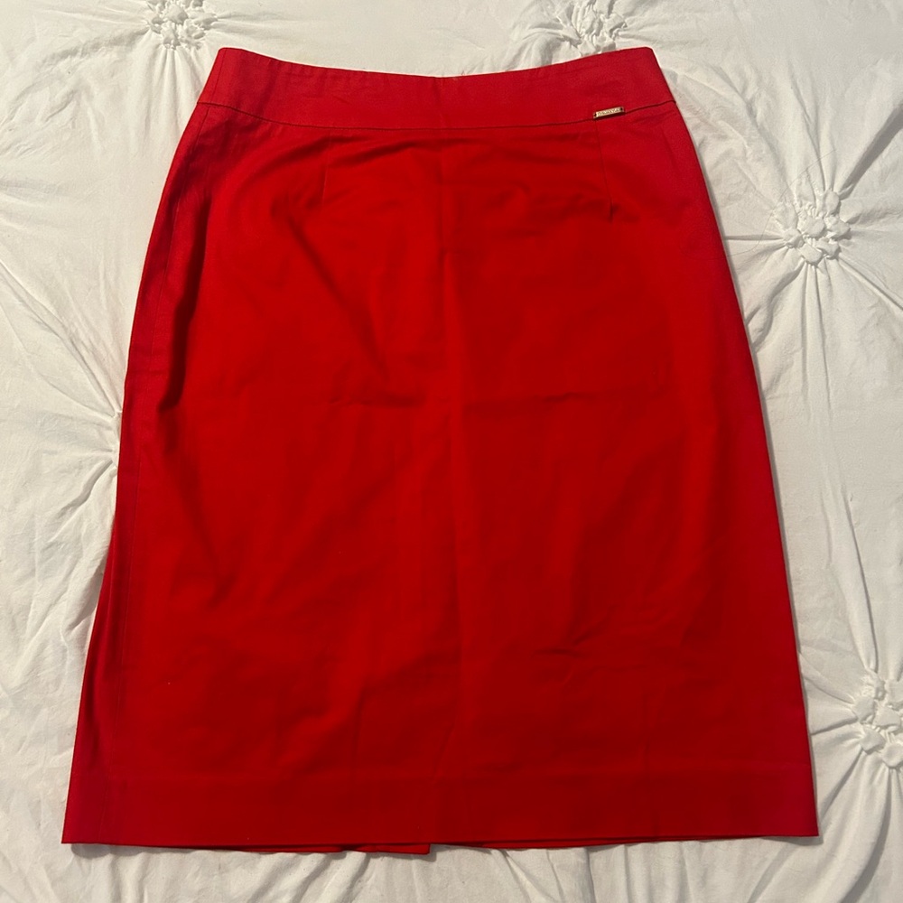 Calvin Klein red skirt